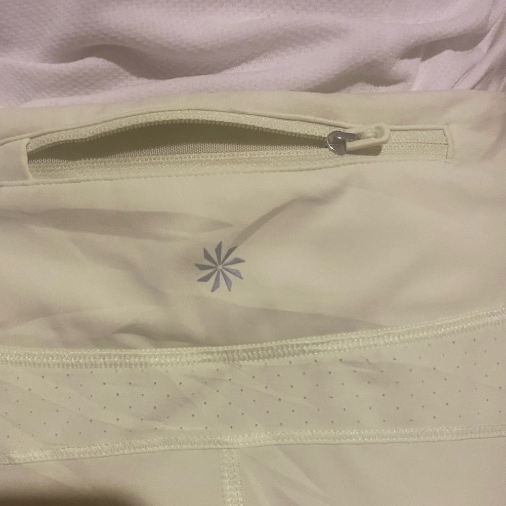 Athleta Run Yellow Athletic Shorts High-Waisted Stretch - Picture 10 of 16
